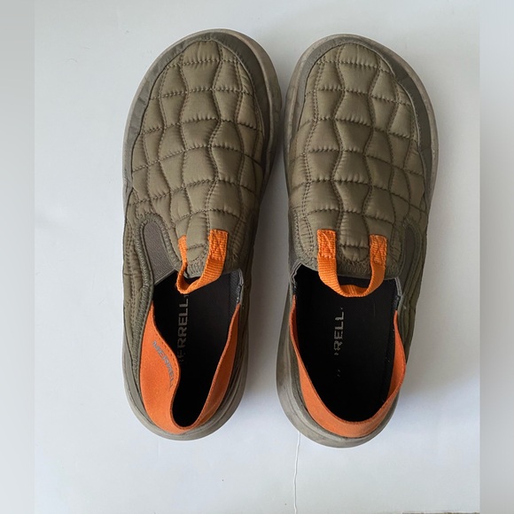 MERRELL Olive MEN'S HUT MOC 2 SLIP ON LOAFER QUILTED SLIPPER SNEAKER Size 9 - Picture 6 of 12